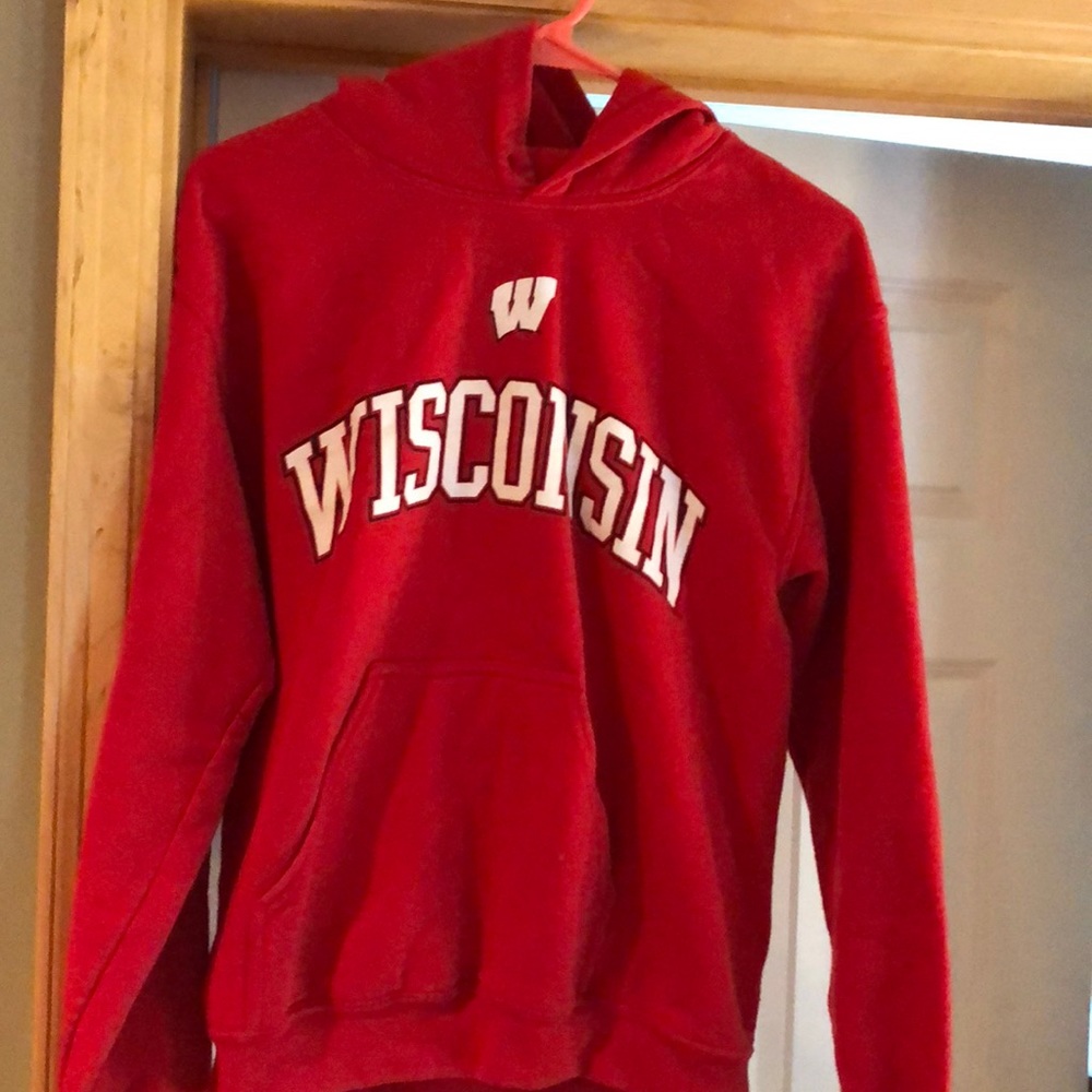 Red Wisconsin sweatshirt